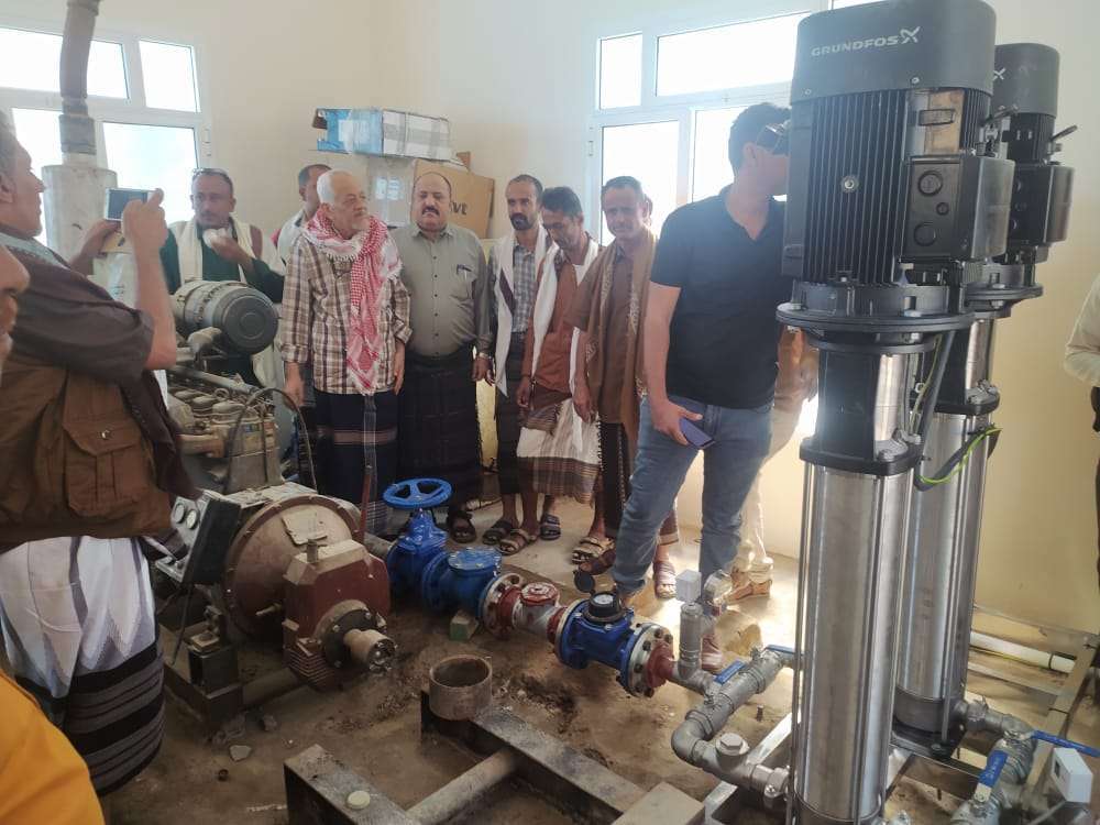 بدعم من منظمة اليونسف افتُتح مشروع مياه في “وادي شعب” غربي لحج